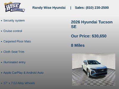 2026 Hyundai Tucson SE AWD