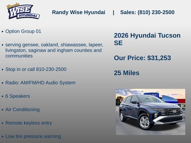 2026 Hyundai Tucson SE AWD