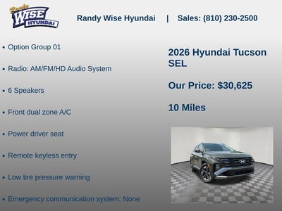 2026 Hyundai Tucson SEL FWD