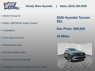 2026 Hyundai Tucson SEL FWD