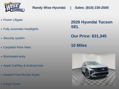 2026 Hyundai Tucson SEL FWD