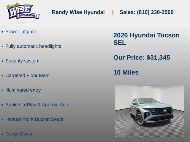 2026 Hyundai Tucson SEL FWD