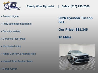 2026 Hyundai Tucson SEL FWD