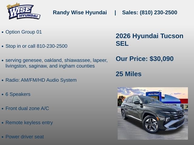 2026 Hyundai Tucson SEL FWD