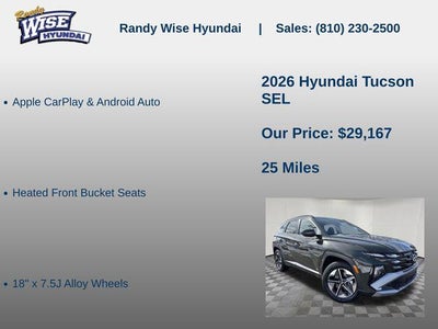 2026 Hyundai Tucson SEL FWD