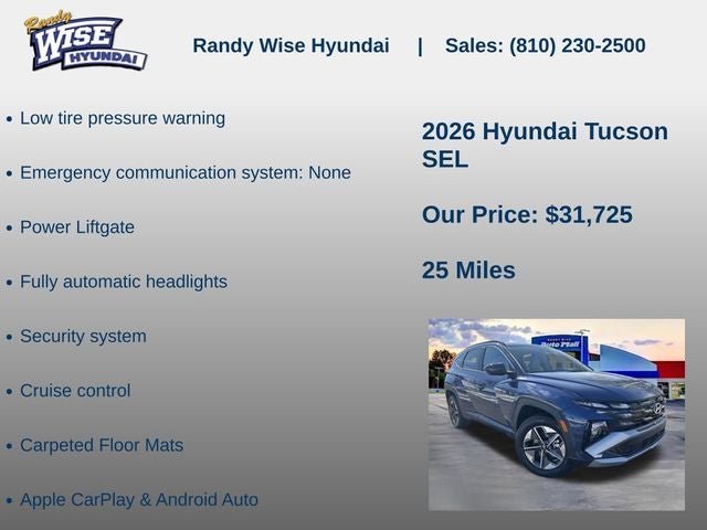 2026 Hyundai Tucson SEL AWD