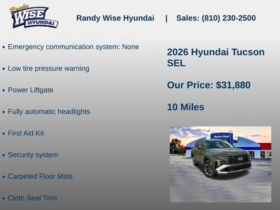 2026 Hyundai Tucson SEL AWD