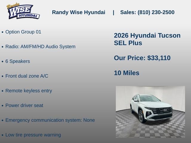 2026 Hyundai Tucson SEL Plus AWD