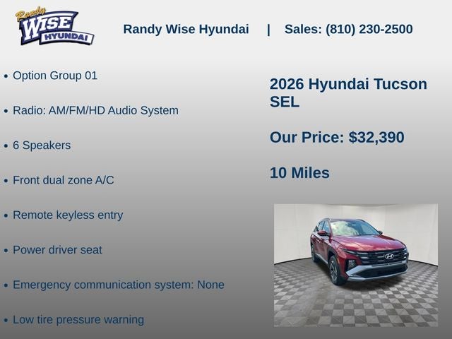 2026 Hyundai Tucson SEL AWD