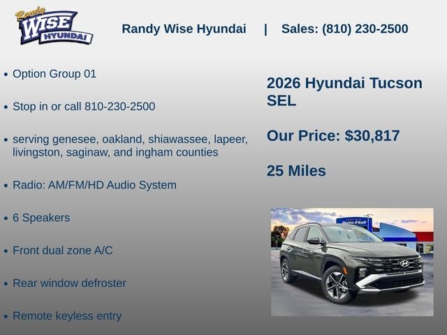 2026 Hyundai Tucson SEL AWD