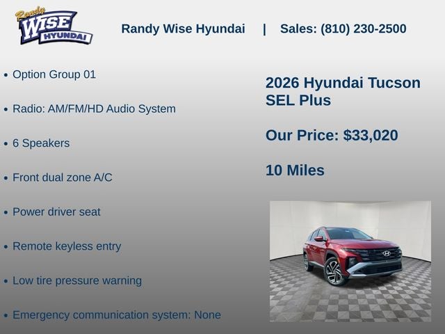 2026 Hyundai Tucson SEL AWD