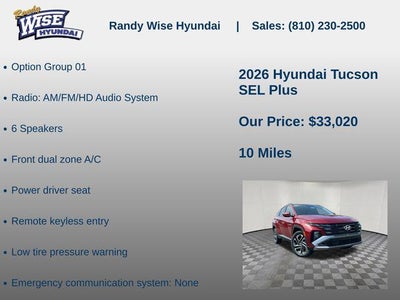 2026 Hyundai Tucson SEL AWD