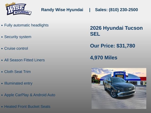2026 Hyundai Tucson SEL AWD