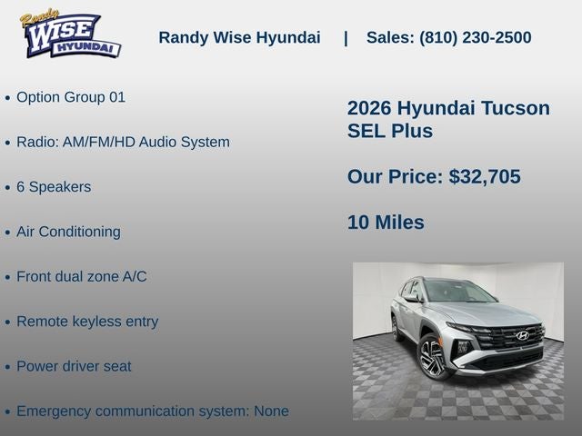 2026 Hyundai Tucson SEL Plus AWD