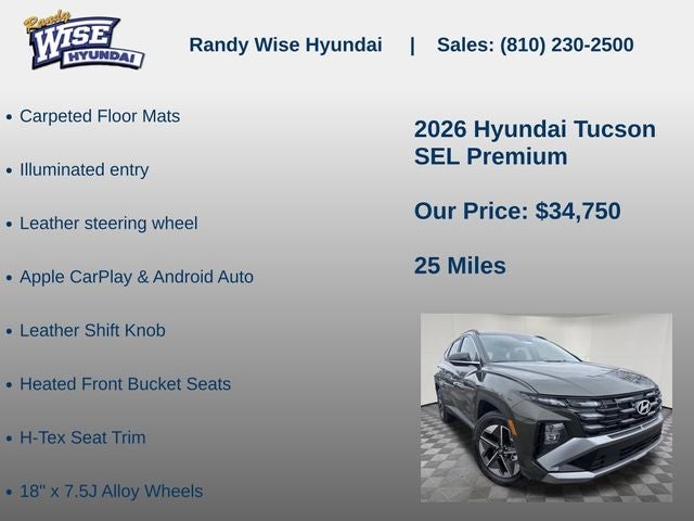 2026 Hyundai Tucson SEL Premium AWD