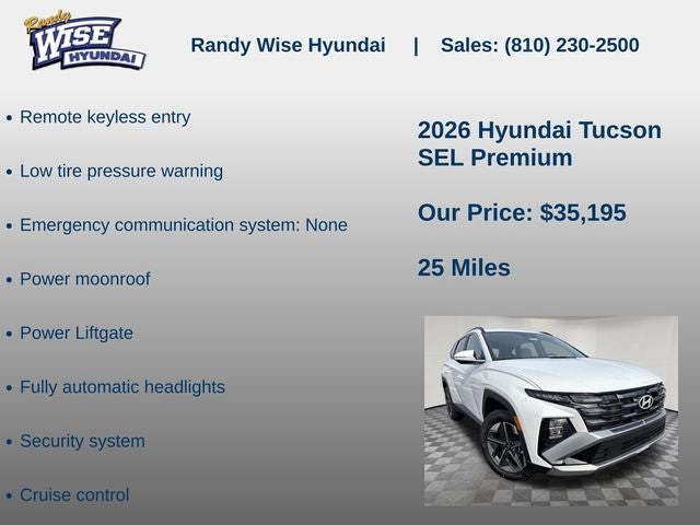 2026 Hyundai Tucson SEL Premium AWD