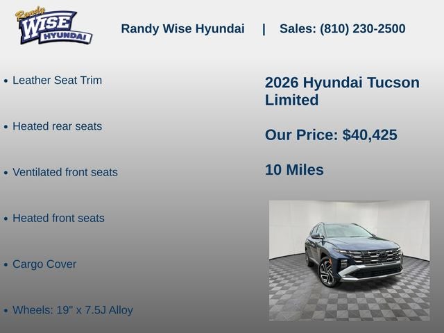 2026 Hyundai Tucson Limited AWD