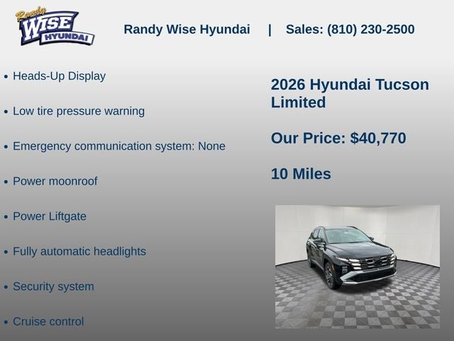 2026 Hyundai Tucson Limited AWD