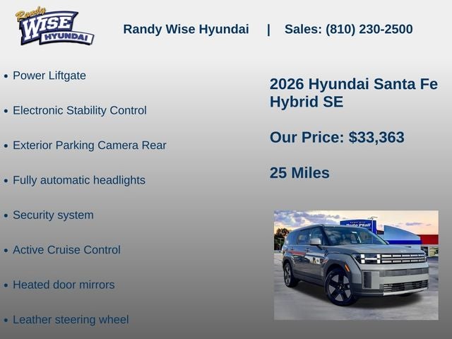 2026 Hyundai Santa Fe Hybrid SE