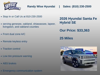 2026 Hyundai Santa Fe Hybrid SE