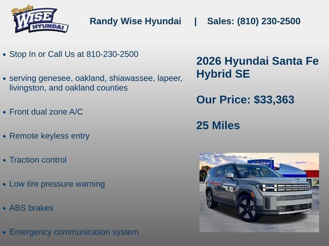 2026 Hyundai Santa Fe Hybrid SE
