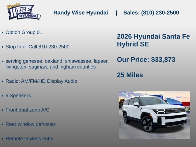 2026 Hyundai Santa Fe Hybrid SE