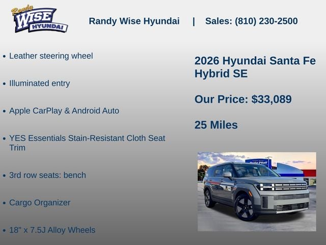 2026 Hyundai Santa Fe Hybrid SE