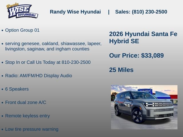 2026 Hyundai Santa Fe Hybrid SE