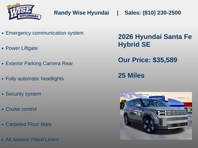 2026 Hyundai Santa Fe Hybrid SE
