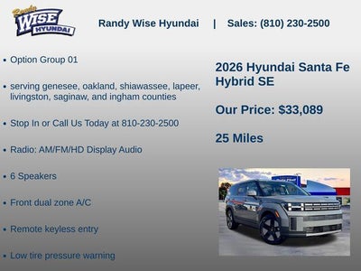 2026 Hyundai Santa Fe Hybrid SE