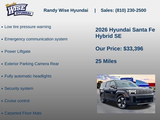 2026 Hyundai Santa Fe Hybrid SE