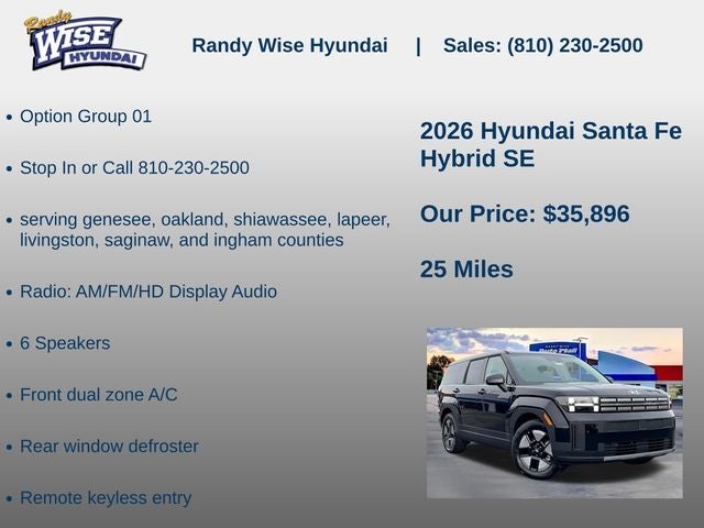 2026 Hyundai Santa Fe Hybrid SE