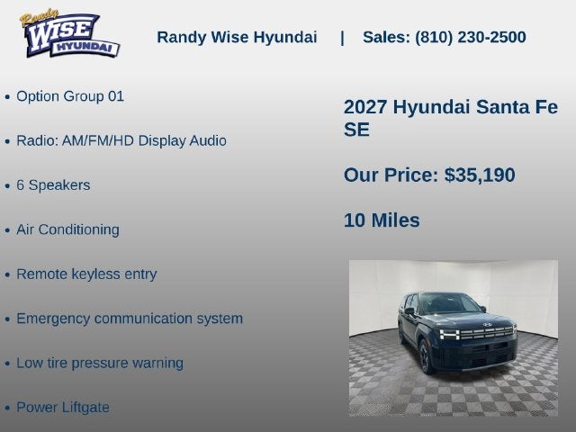 2027 Hyundai Santa Fe SE FWD