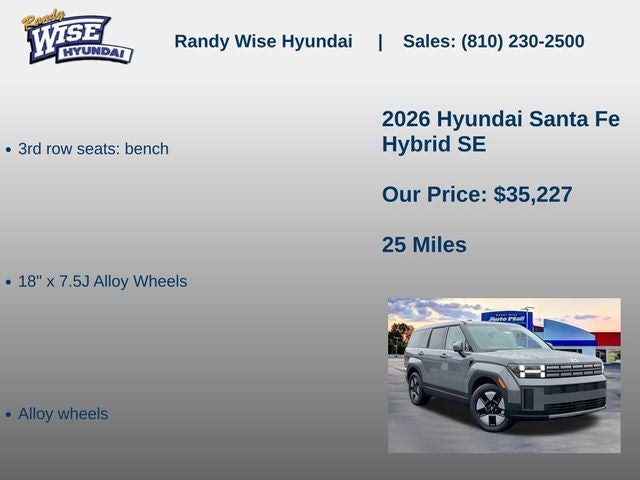 2026 Hyundai Santa Fe Hybrid SE