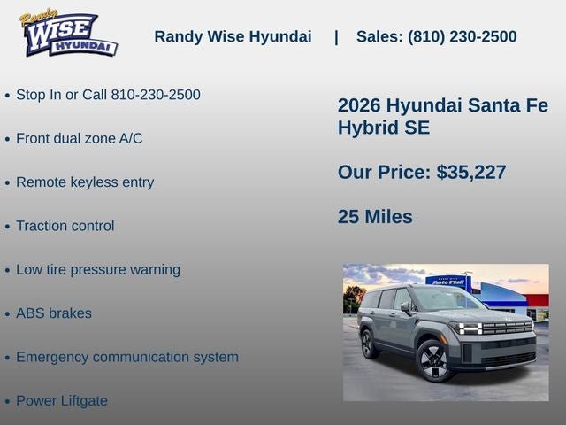 2026 Hyundai Santa Fe Hybrid SE