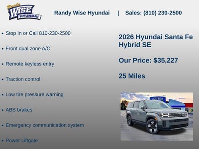 2026 Hyundai Santa Fe Hybrid SE