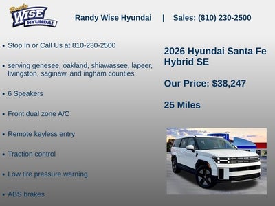 2026 Hyundai Santa Fe Hybrid SE