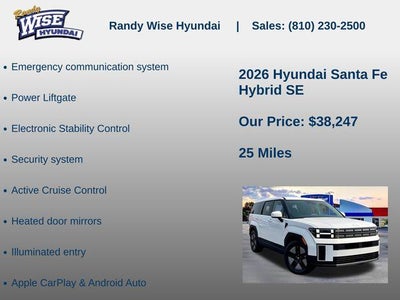 2026 Hyundai Santa Fe Hybrid SE