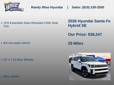 2026 Hyundai Santa Fe Hybrid SE