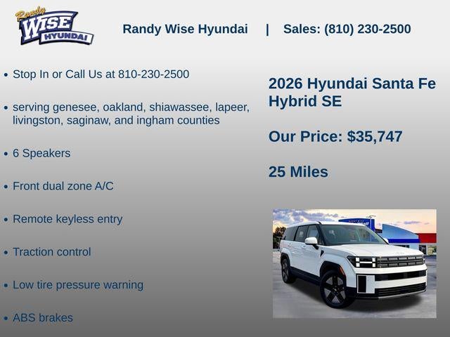 2026 Hyundai Santa Fe Hybrid SE