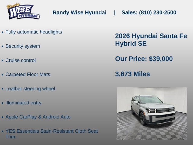 2026 Hyundai Santa Fe Hybrid SE