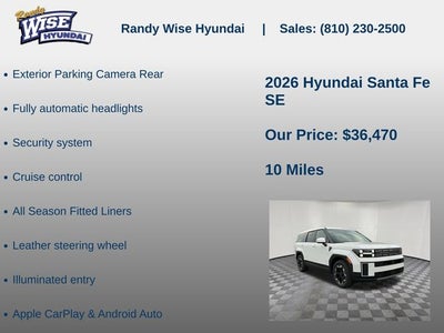 2026 Hyundai Santa Fe SE AWD
