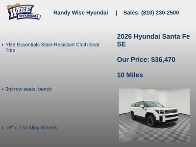 2026 Hyundai Santa Fe SE AWD
