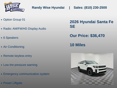 2026 Hyundai Santa Fe SE AWD
