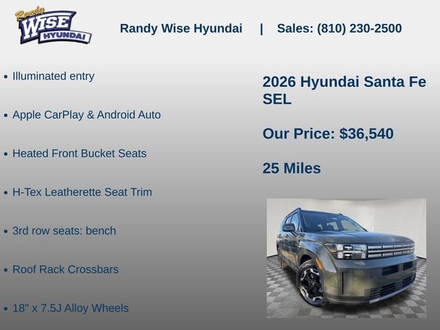 2026 Hyundai Santa Fe SEL FWD