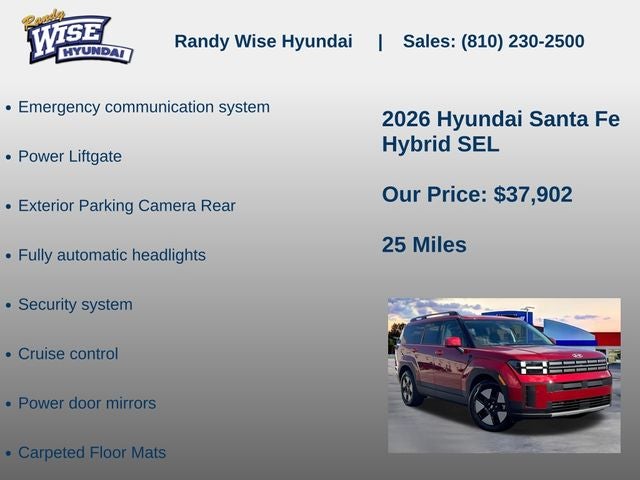 2026 Hyundai Santa Fe Hybrid SEL
