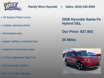 2026 Hyundai Santa Fe Hybrid SEL