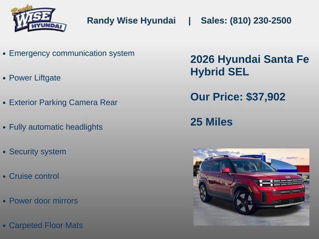 2026 Hyundai Santa Fe Hybrid SEL