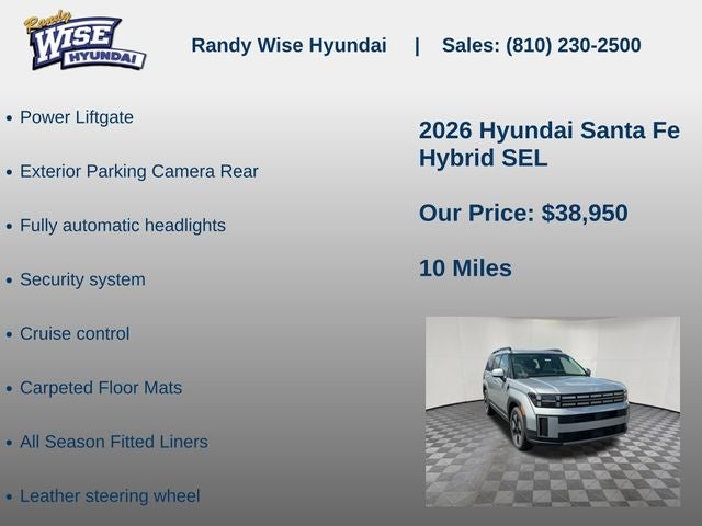 2026 Hyundai Santa Fe Hybrid SEL
