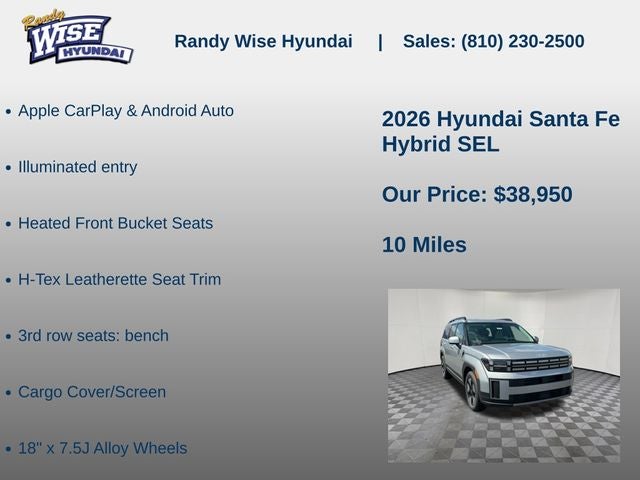 2026 Hyundai Santa Fe Hybrid SEL
